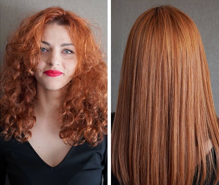 nanokeratin before after smoothing treatment East Putney Hair Salon SW London